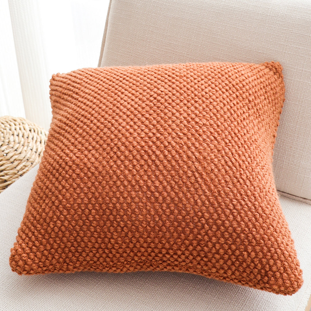 SOGA 45cm Textured Terracotta Pillowcase