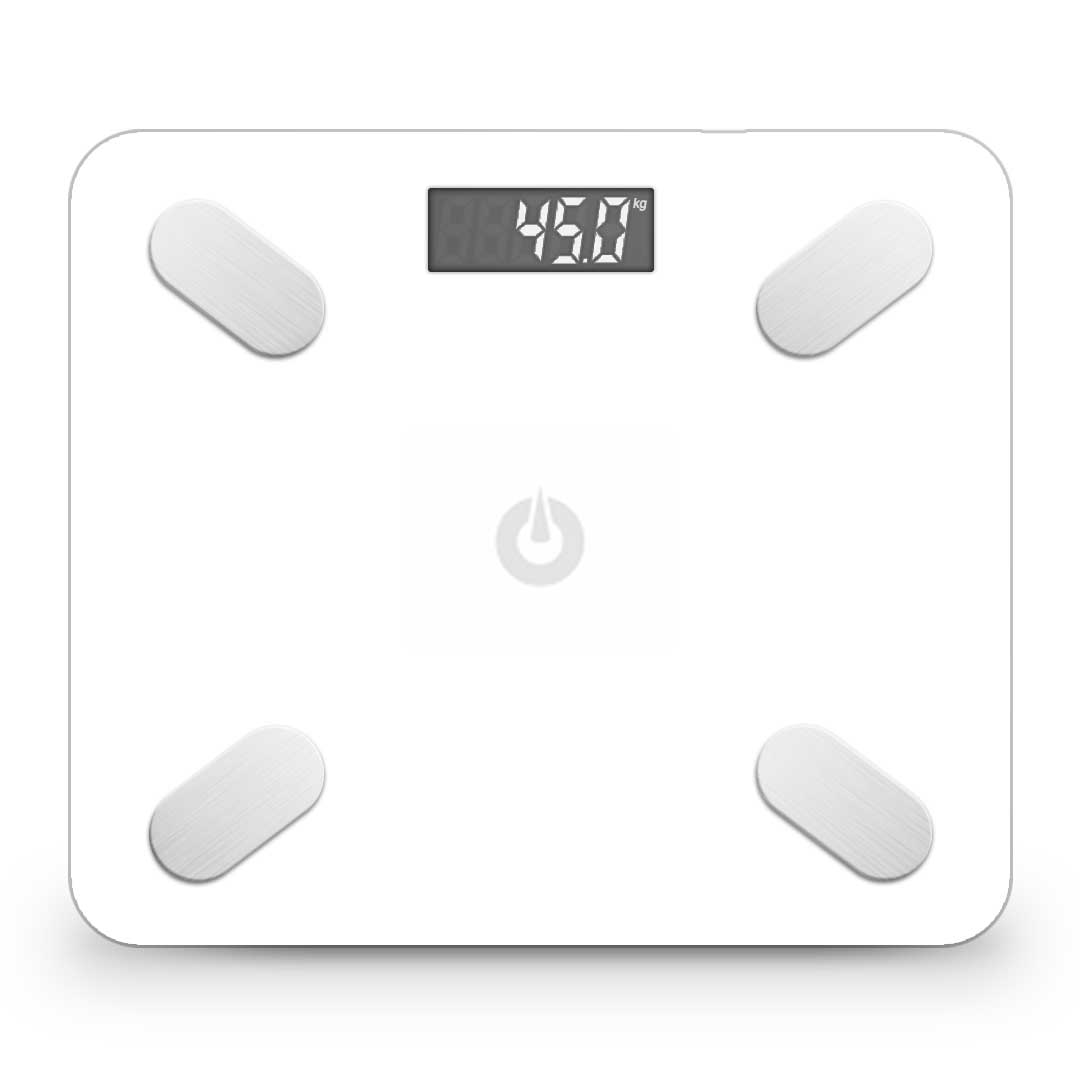 SOGA 2X Wireless Bluetooth Digital Body Fat Scale Bathroom Health Analyzer Weight Fish/White