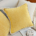 SOGA 45cm Mustard Yellow Pillowcase