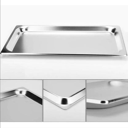 SOGA Gastronorm GN Pan Full Size 1/1 GN Pan 2cm Deep Stainless Steel Tray