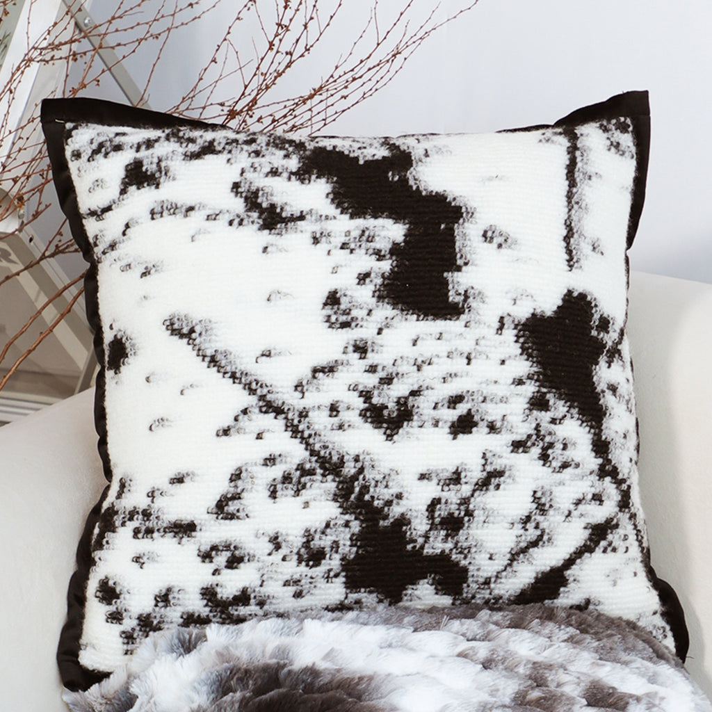 SOGA 45cm Cow Print Pillowcase