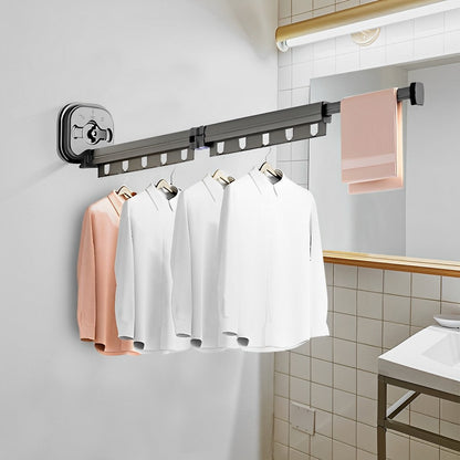 SOGA 93.2cm Wall-Mounted Clothing Dry Rack Retractable Space-Saving Foldable Hanger