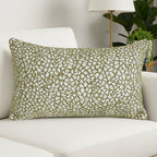 SOGA 2X 30x50cm Rectangular Textured Pillowcase – Olive Green Accent