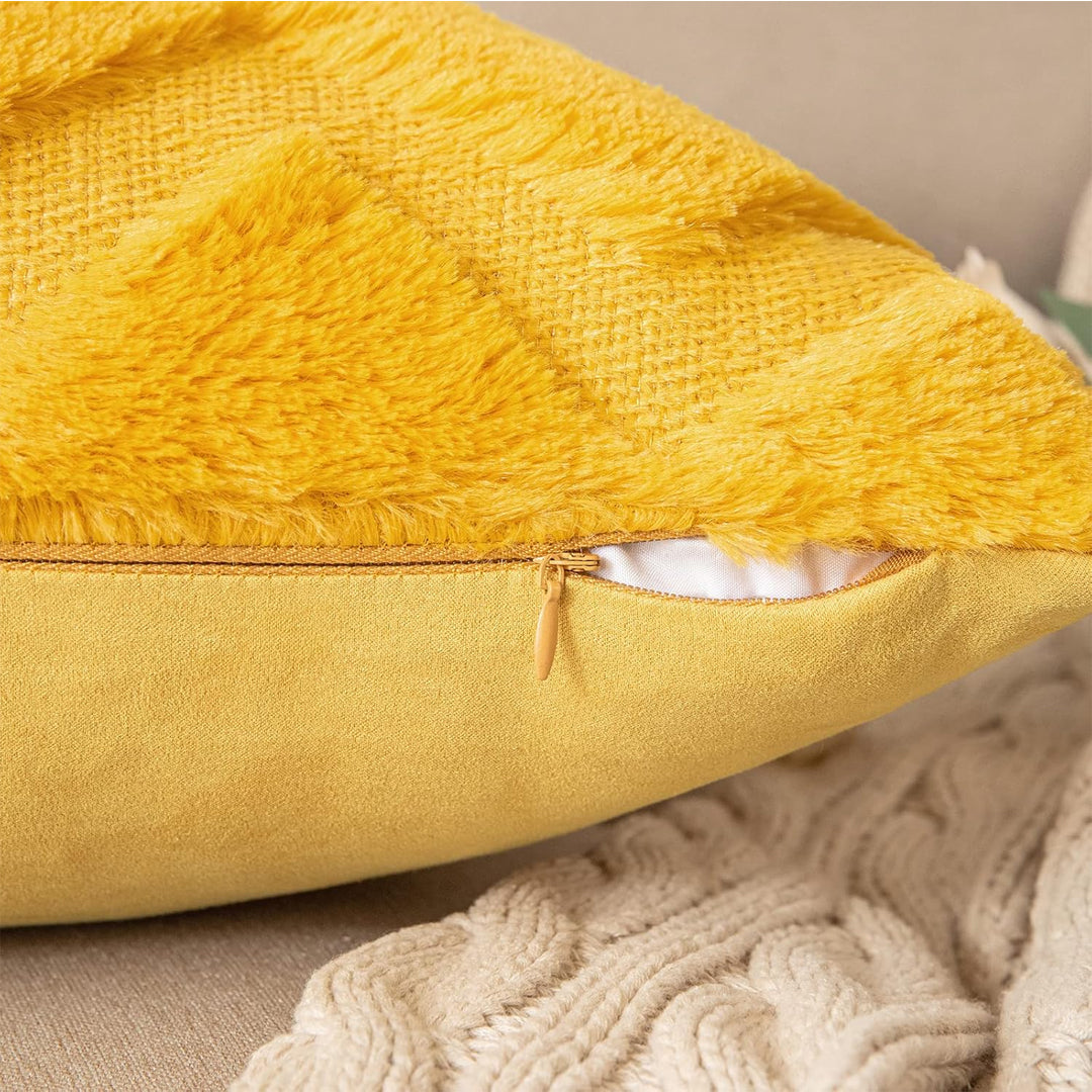 SOGA 45cm Chevron Sunshine Pillowcase