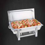SOGA 4X Stainless Steel Chafing Single Tray Catering Dish Food Warmer