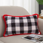 SOGA 45cm CozyFest Buffalo Plaid Pillowcase