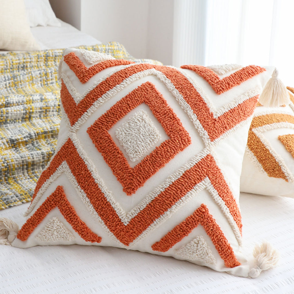 SOGA 2X 45cm Bold Diamond Geometry Pillowcases – Modern Geometric Decorative Cushion Covers for Sofa, Bed & Home Décor