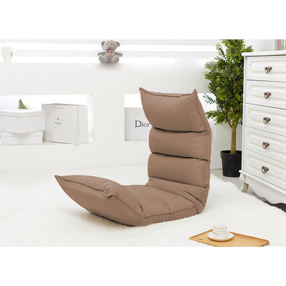 SOGA 2X Foldable Tatami Floor Sofa Bed Meditation Lounge Chair Recliner Lazy Couch Khaki