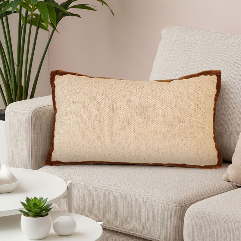 SOGA 30x50cm Vintage Off-White Decorative Pillowcase