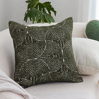 SOGA 2X 45cm Modern Boho Green Tufted Pillowcase