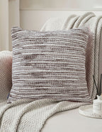 SOGA 2X 45cm Neutral Striped Woven Pillowcase