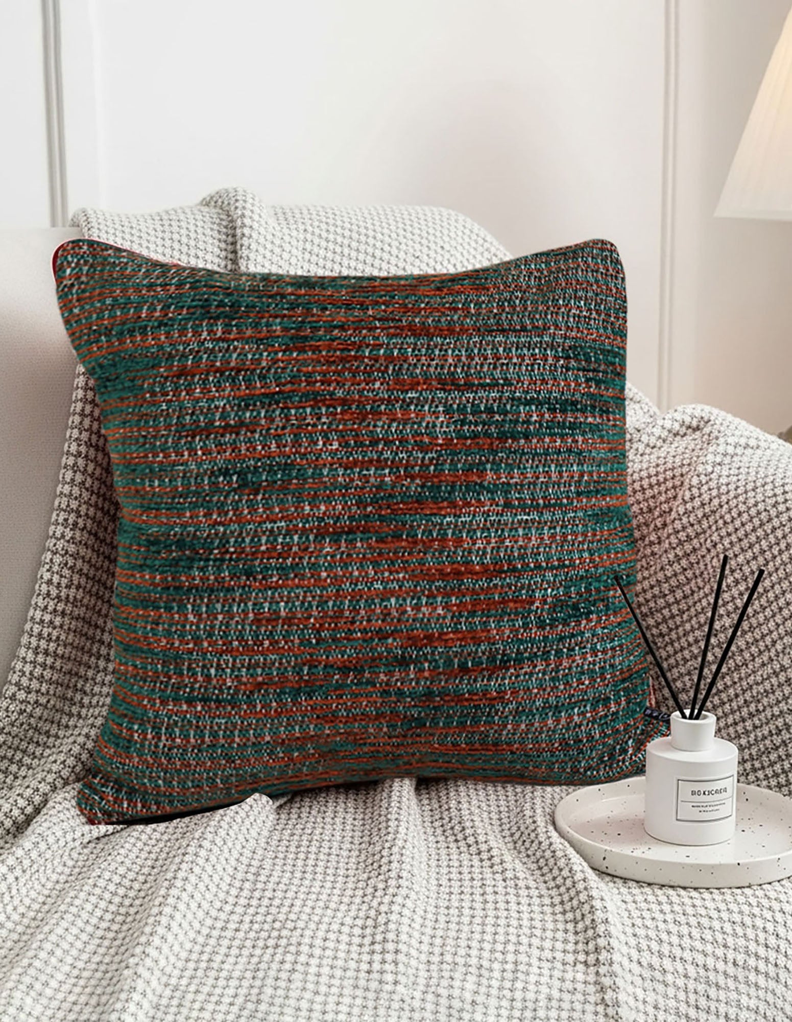 SOGA 2X 45cm Textured Woven Pillowcase