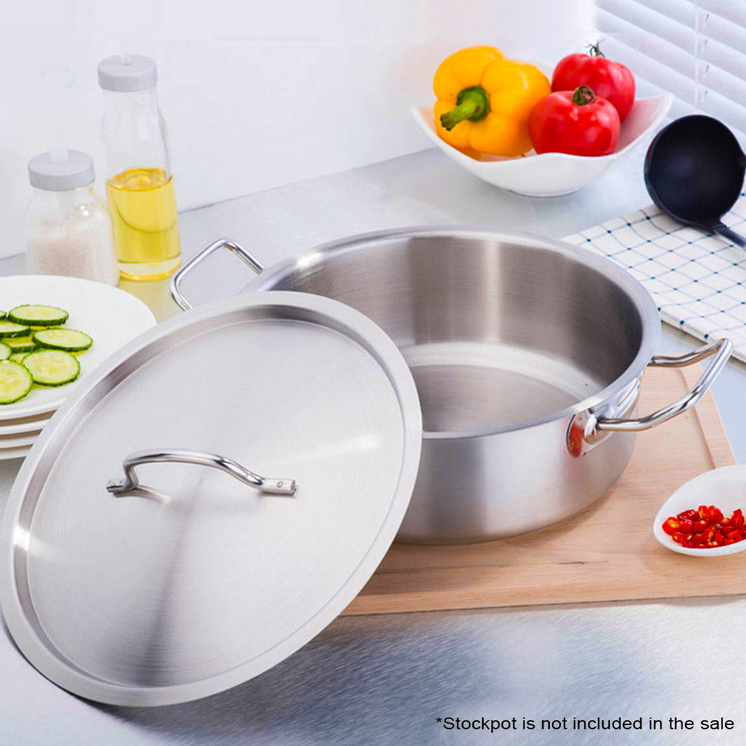 SOGA 35cm Top Grade Stockpot Lid Stainless Steel Stock pot Cover