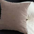 SOGA 45cm Minimalist Textured Brown Pillowcase