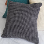 SOGA 45cm Textured Charcoal Pillowcase
