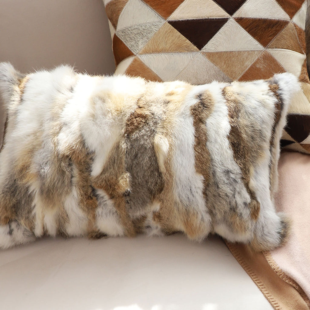 SOGA 2X 30x50cm Faux Fur Luxury Pillowcase (Light)