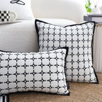 SOGA 2X 30x50cm Rectanngular Nordic Monochrome Pattern Pillowcase