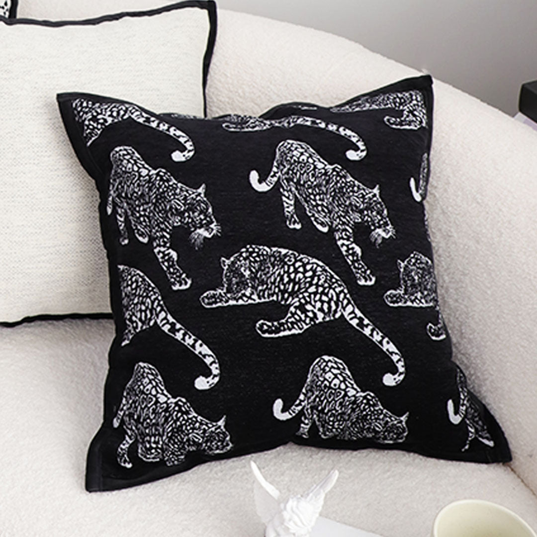 SOGA 45cm Bold Panther Black Pillowcases