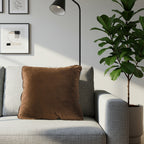 SOGA 45cm Velvet Pillowcase (Rich Brown)