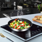 SOGA Stainless Steel Fry Pan 20cm 26cm Frying Pan Skillet Induction Non Stick Interior FryPan