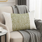 SOGA 30x50cm Textured Green Accent Pillowcase