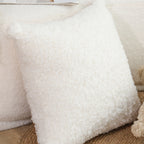 SOGA 2X 45cm Pure White Bouclé Bliss Pillowcase