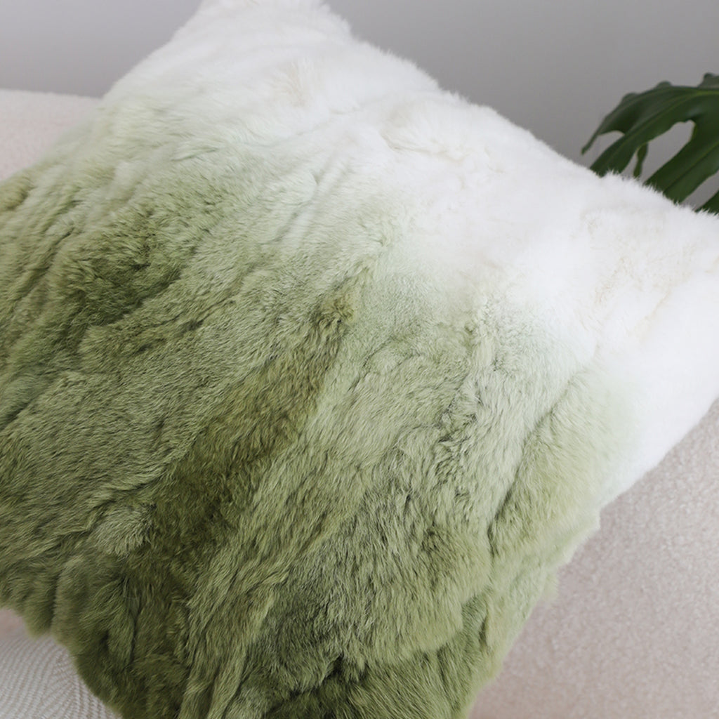 SOGA 45cm Ombre Faux Fur Pillowcase