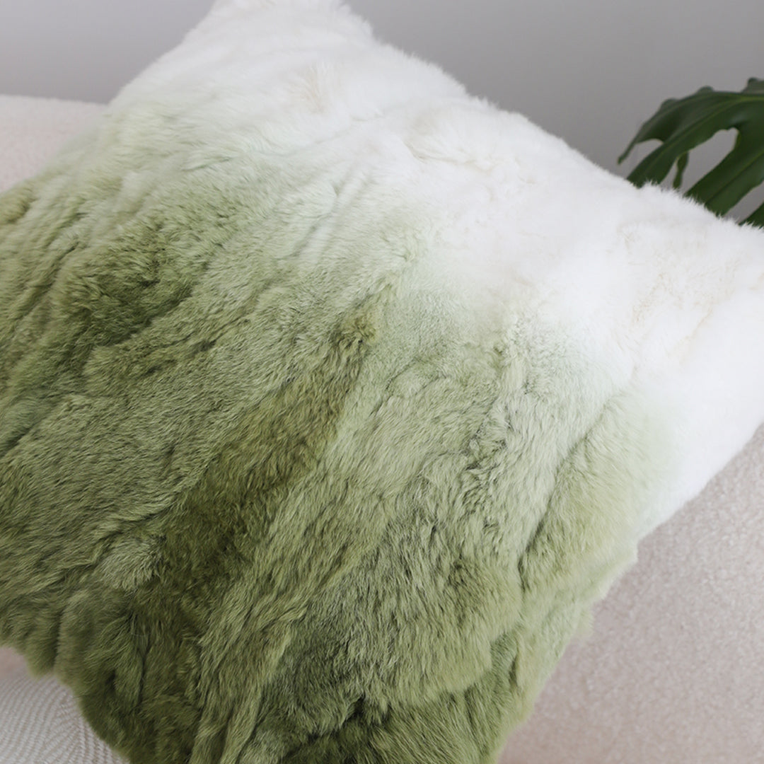SOGA 45cm Ombre Faux Fur Pillowcase
