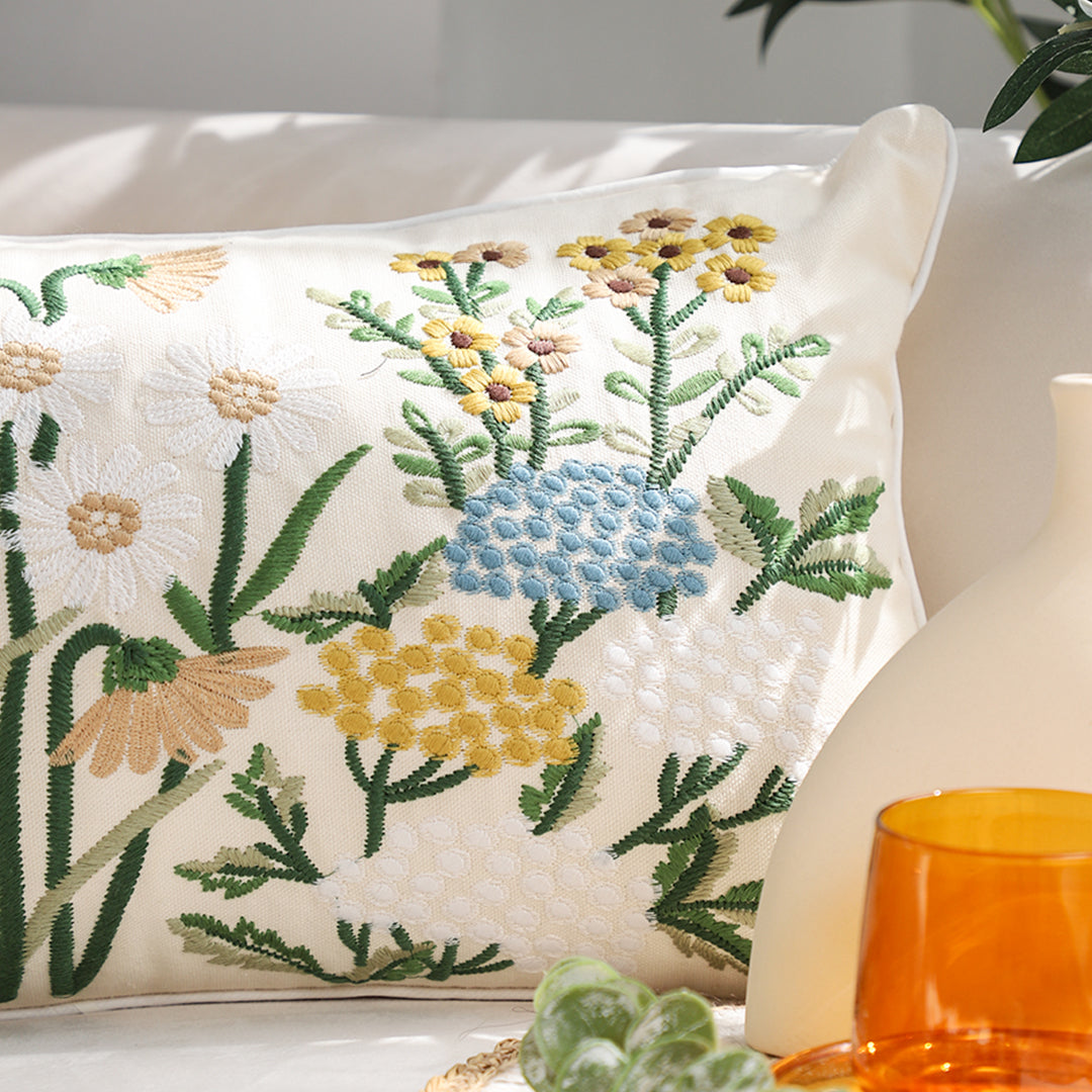 SOGA 30x50cm Botanical Meadow Pillowcase