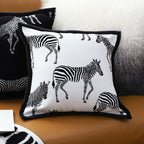 SOGA 45cm Safari Zebra Print Decorative Pillow Cover