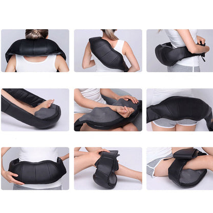 SOGA Electric Kneading Back Neck Shoulder Massage Arm Body Massager Black