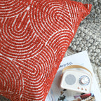 SOGA 30x50cm Cinnabar Burnt Orange Lumbar Pillowcase