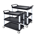 SOGA 2x 3 Tier Food Trolley Food Waste Cart Food Utility Mechanic Kitchen Small