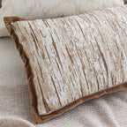 SOGA 30X50cm Neutral Wood-Texture Pillowcase