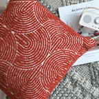 SOGA 30x50cm Cinnabar Burnt Orange Lumbar Pillowcase