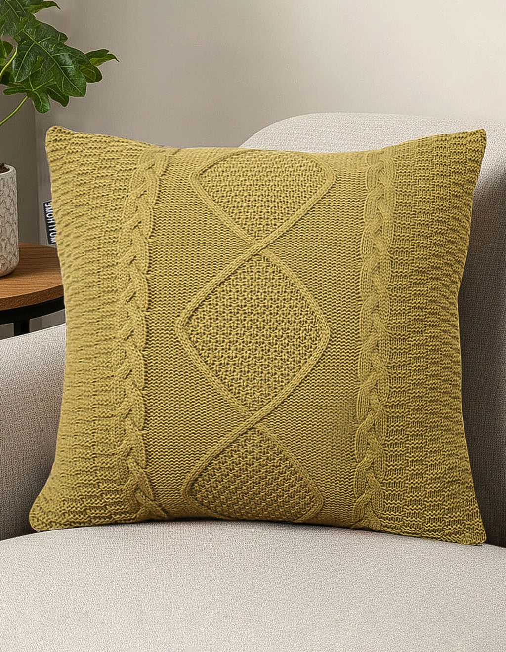 SOGA 2X 45cm Retro Twisted Vine Rhombus Pillowcase