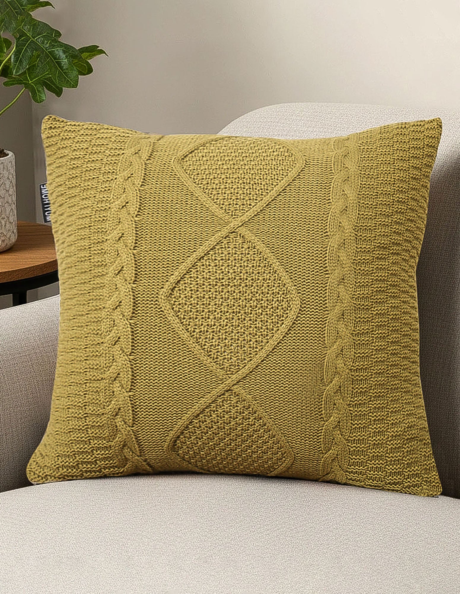 SOGA 2X 45cm Retro Twisted Vine Rhombus Pillowcase