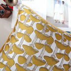 SOGA 45cm Ginkgo Leaf Pillowcase (Yellow)