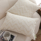 SOGA 30x50cm Long rectangular Chevron Embroidered Lumbar Cushion Cover