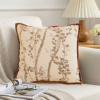 SOGA 45cm Botanical Branch Print Decorative Pillowcases