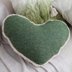 SOGA 42x32cm Cozy Heart-Shaped Woven Pillowcase