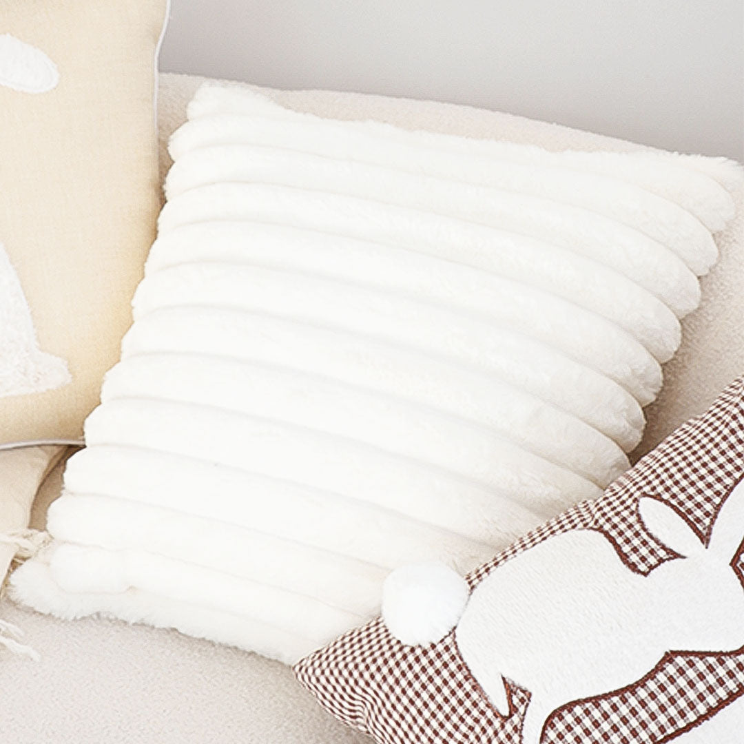 SOGA 2X 45cm Elegant White Textured Pillowcase