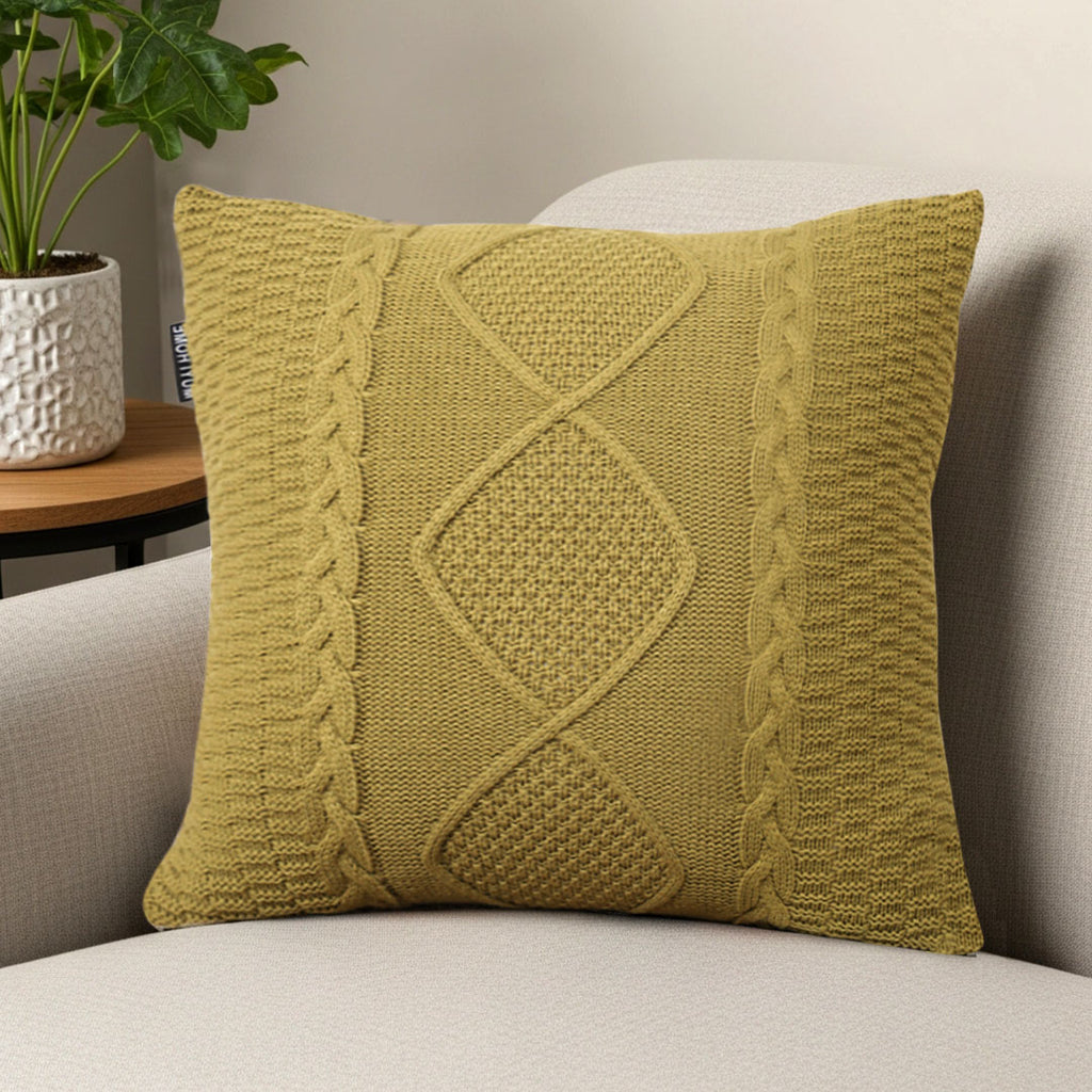 SOGA 45cm Retro Twisted Vine Rhombus Pillowcase