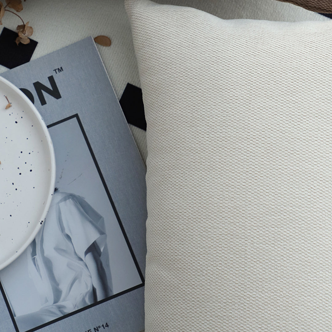SOGA 2X 30x50cm Luxe White Rectangular Lumbar Pillowcase