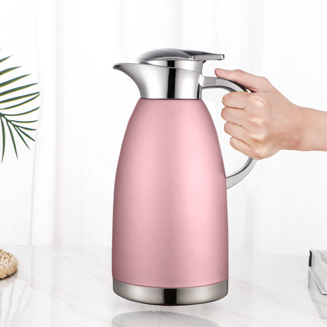 Soga 1.8L Rose Color 3-Layer Vacuum Insulated Stainless Steel Flask