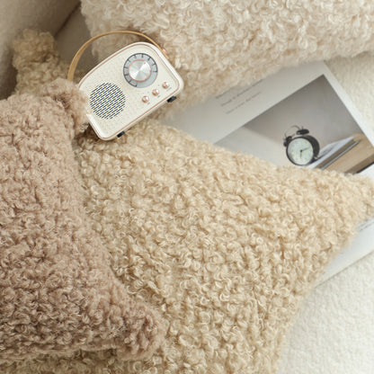 SOGA 45cm Warm Beige Bouclé Comfort Pillowcase