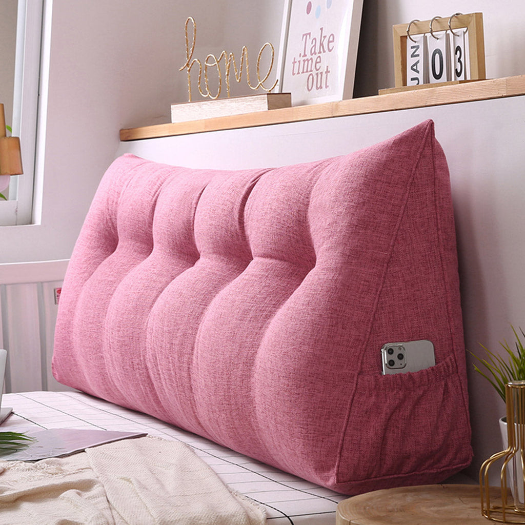 SOGA 39in Crabapple Red Triangular Wedge Bed Pillow Headboard Backrest Cushion
