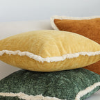 SOGA 45cm Mustard Yellow Pillowcase