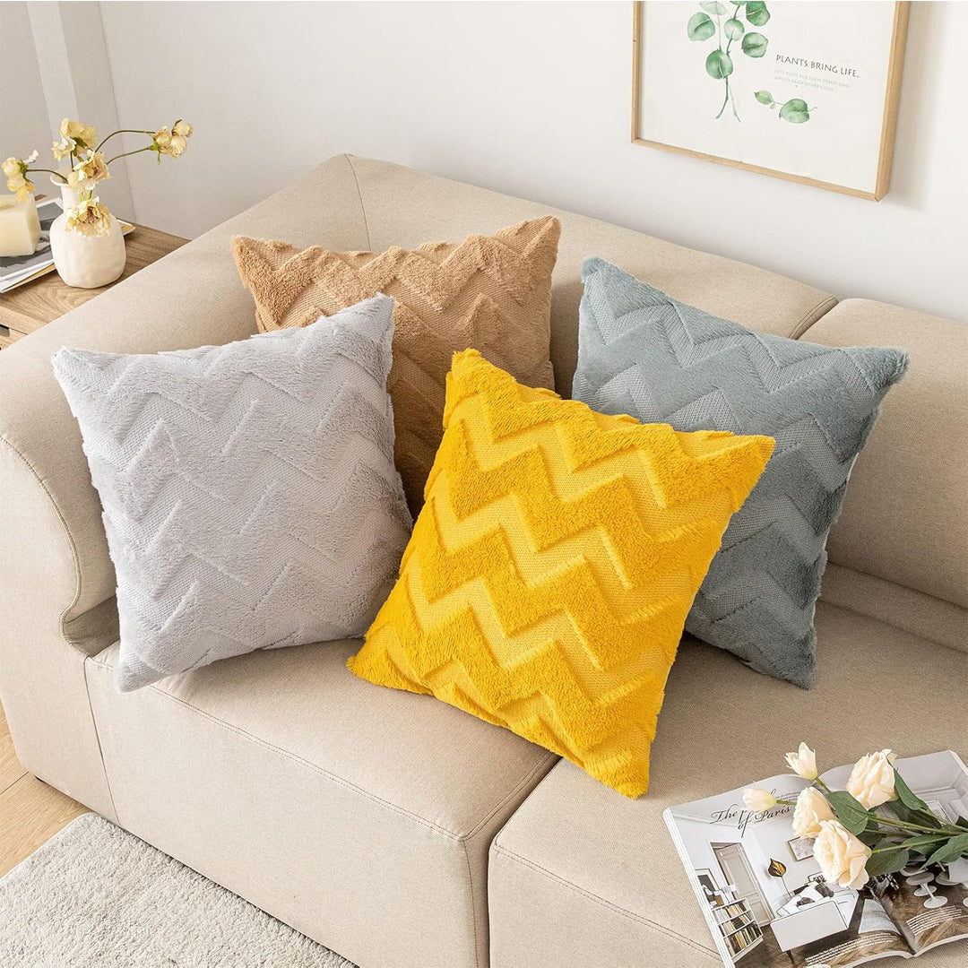 SOGA 45cm Chevron Sunshine Pillowcase