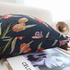 SOGA 45cm Botanical Floral Pillowcase (Dark)